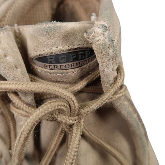 Roper Shoes Mens 7.5 Boots Leather Casual Gum Sticker Moc Toe Comfort Western main image 13
